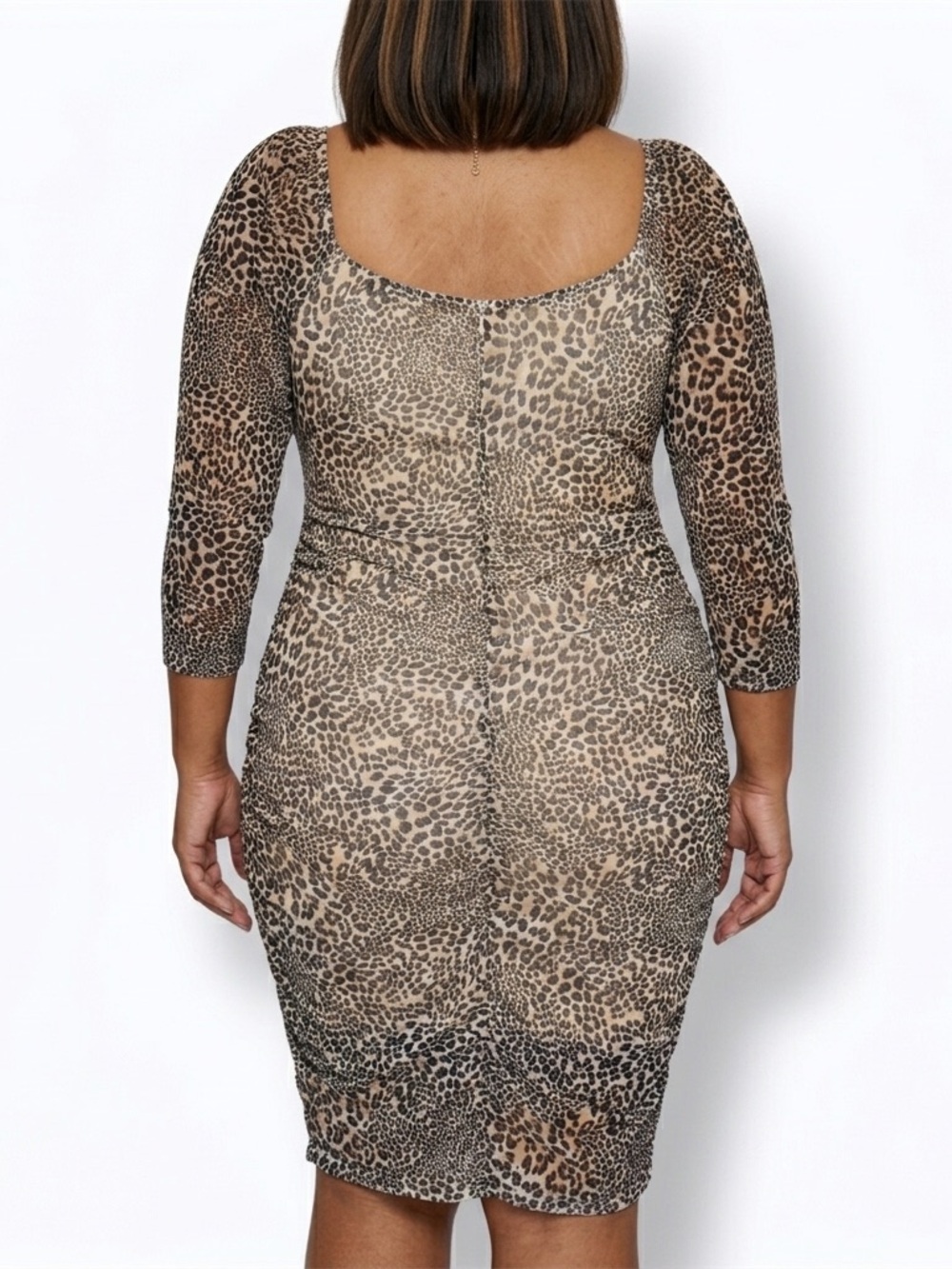 Jolie & Joy, Leopard Print Plus-Size Chemise - 3XL - Picture 2 of 6